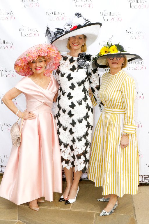 Sharla Bush and Terry Irby, Mad Hatters Chairs, 2019 with Linda Spina, President 